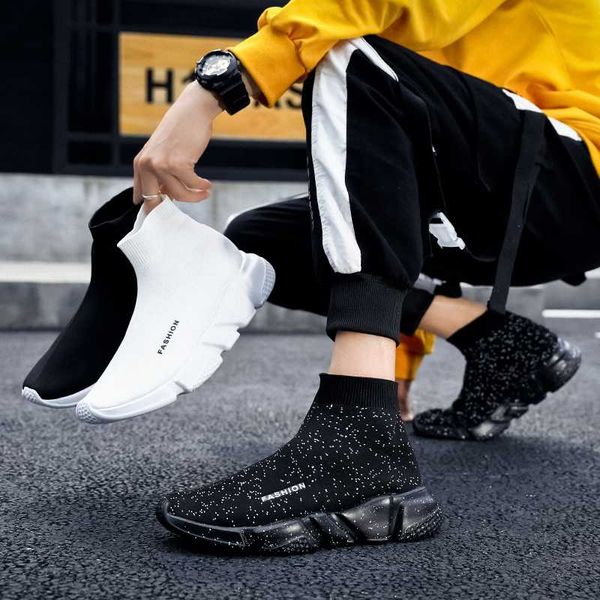 

trampki 2020 slip fashion safety air sneakersy light mens new meskie sneakers blade sports sneakers panske man streetwear goma, Black