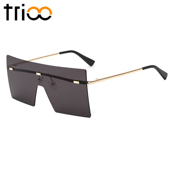 

women rimless wholesale sun glasses brand sunglasses oculos designer lens flat shades female women square sol for de siamese xmpxa, White;black