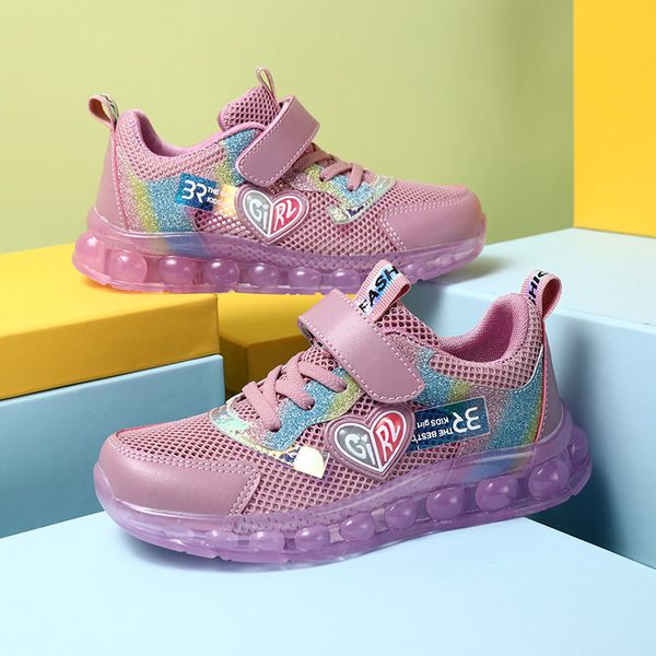 

новое прибытие девушки спортивная обувь досуг кроссовки повседневные дышащий легкие ботинки дети идущие детей большой кроссовки b012