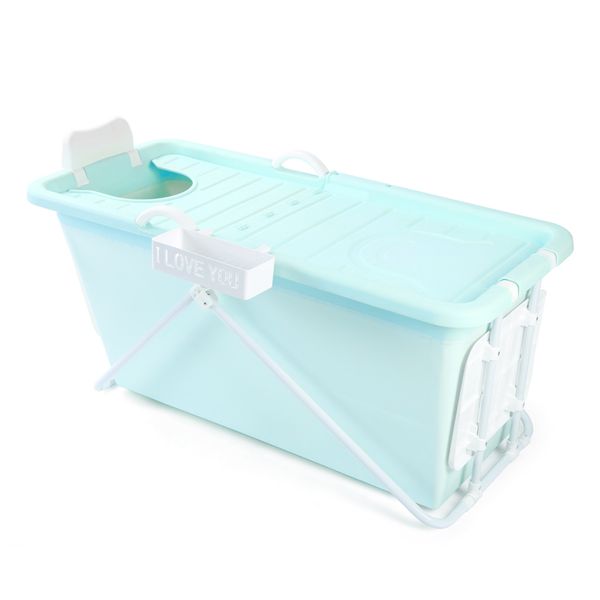 

foldable plastic bathtub retractable bathtub household whole body thickened thermal