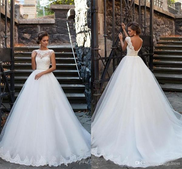 

new design 2020 berta wedding dresses lace applique a line spaghetti straps backless bridal gowns custom made, White