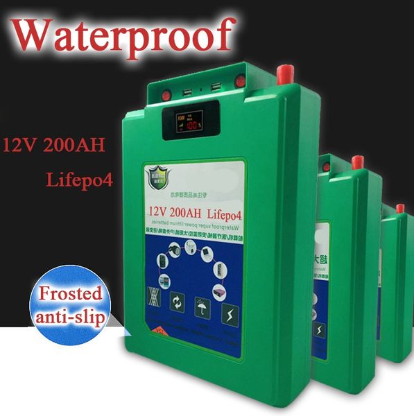 

блок батарей лития 12v 200ah водоустойчивый для напольной силы исследования рыболовства насоса инвертора звукового оборудования перемещения