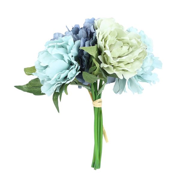 

5 heads charming special peony bridal bouquet artificial flowers wedding home party new year decoration bouquet
