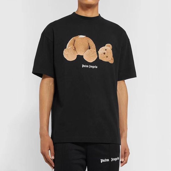 

19 palm angel tee cartoon broken bear printed t hirt cute imple men women ummer hort leeve treet kateboard tee hfymtx573, White;black