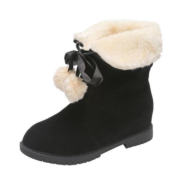 

women boots winter shoes woman super warm snow boots women ankle boots for female winter shoes botas mujer plush booties, Black