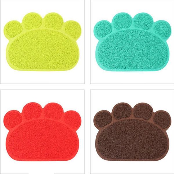 

pet cat печать подстилки коврик пвх блюдо кормление чаша placemat водонепроницаемый противоскользящий легко чистящий спальный коврик для соб