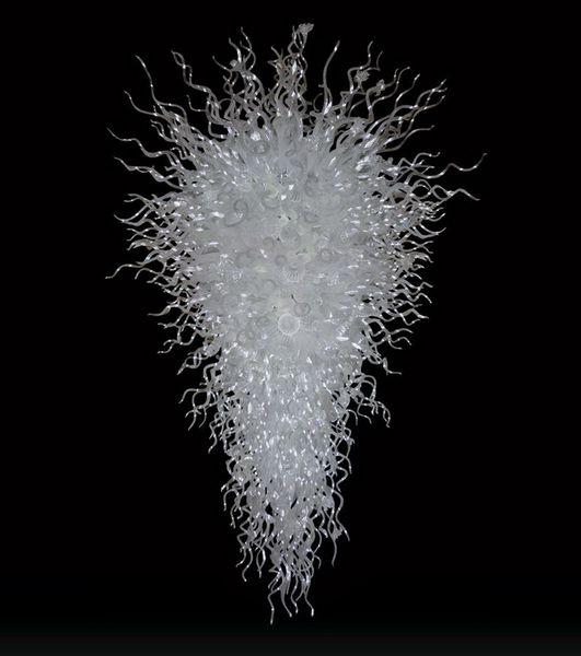 

elegant home lamps led ceiling light fixture new product 100% mouth blown borosilicate hand blown glass chandelier