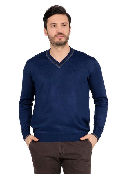 

buratti v-neck sweater male sweater 447137, White;black