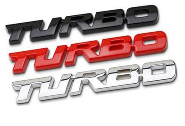 Styling do carro adesivo Metal Turbo Emblema para Ford Focus 2 3 St Rs Fiesta Mondeo Tuga EcoSport Fusion