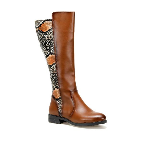 

flo guardiola17z skin tan women 's boot butigo, Black