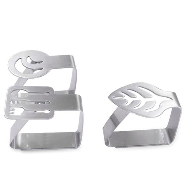 

hho-4 pcs set stainless steel tablecloth clamps wedding promenade table cover holder clip promenade round board stable clips