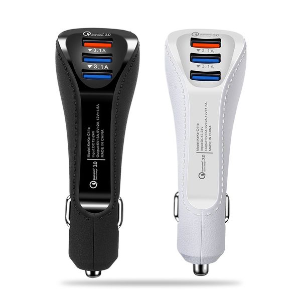 

car charger qc3.0 3-sb multiple overload protection charging head