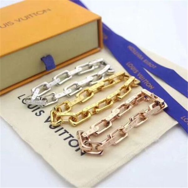

designer brand bracelets couple jewelry titanium steel love rose gold bracelet simple bangles women men screw screwdriver bracelets, Black
