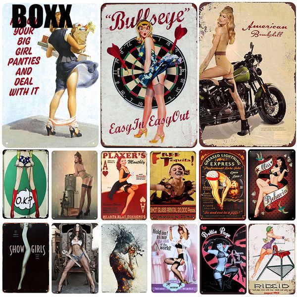 

девочки бляшки металла старинные олова знак подколоть потертый шик декор металлические знаки старинные бар украшения металла плакат паб плит