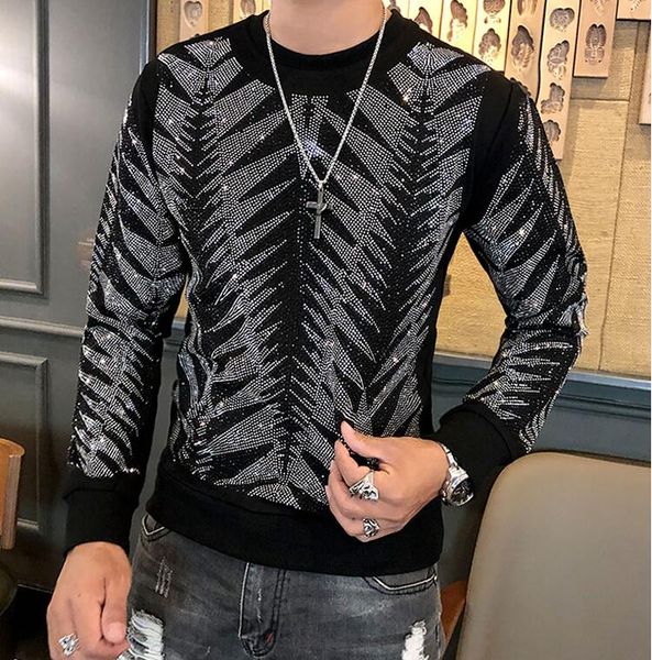 

drilling mens hoodies fashion designer sweater men casual sweatshirts 07, Black