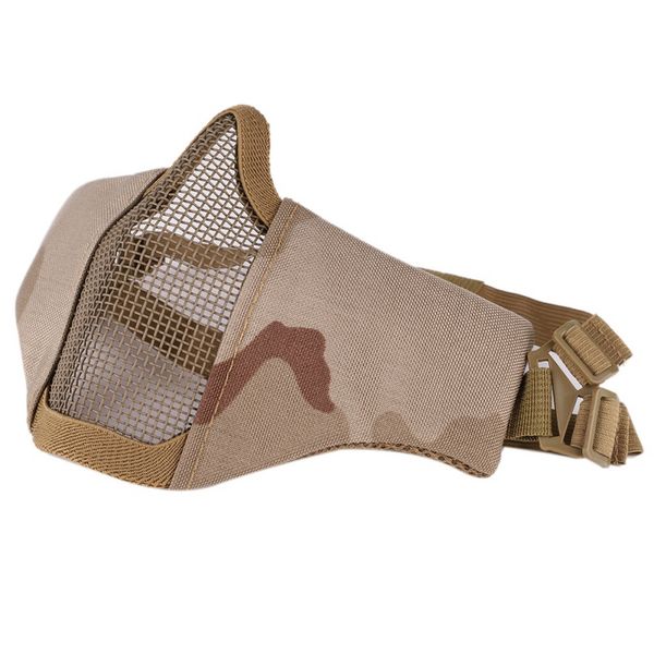 

dropship tactical mesh mask mask shooting games camo half face protective lower breathable