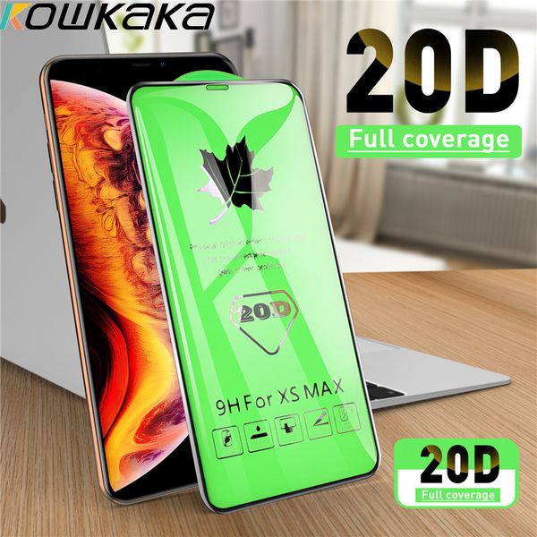 

kowkaka 20d protective tempered glass for iphone 7 6 6s 8 plus 11 pro xs max xr x glass iphone 7 8 plus x screen protector glass