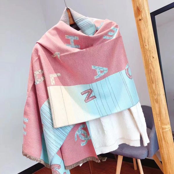 

018fashionable 8 sells female scarf shawl warm luxurious female autumn winter scarf is the good collocation of air conditioning room, Blue;gray