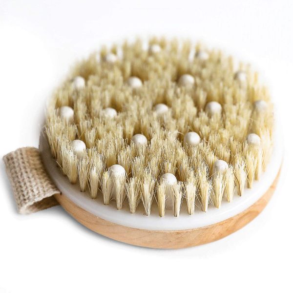 

dry skin body brush exfoliating wooden sideburns round bath brush back scrubber back brush massage body scrub skin bathing brushing