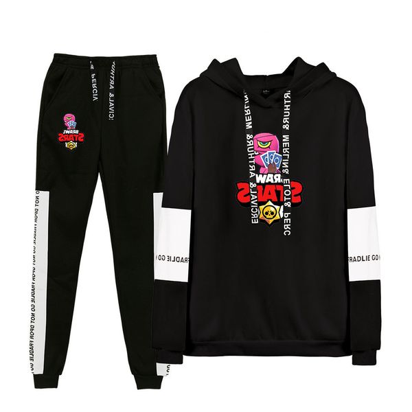 

leisure time hoodies motion splicing sweater suit hoodie, Blue;black