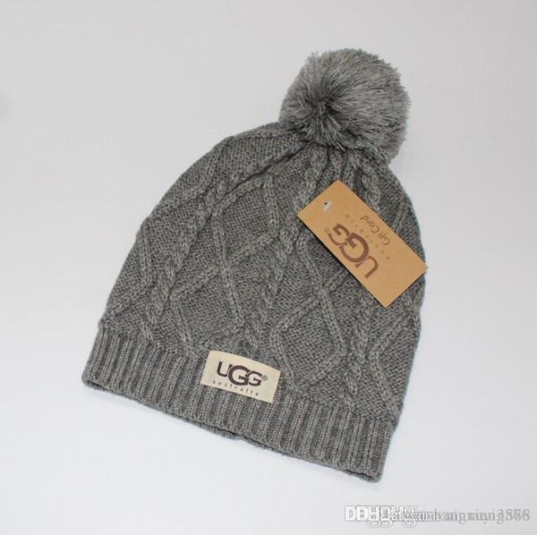 

New fa hion men de igner hat bonnet winter beanie knitted wool hat plu velvet cap kullie thicker ma k fringe beanie hat hip, Blue;gray
