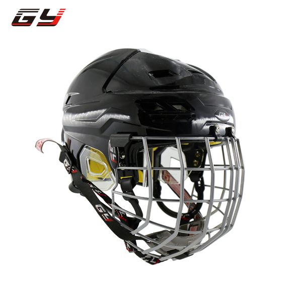 

2019 entry-level professional no-chucking hockey helmets combo cage with ce approved full covered style casque
