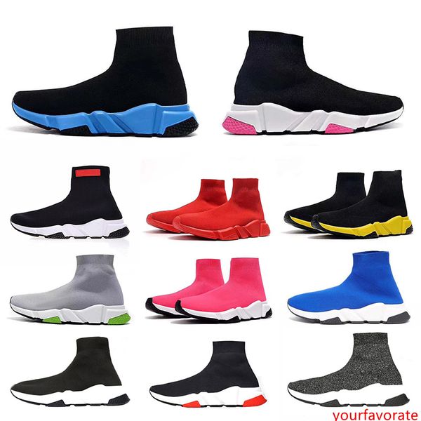 

2019 fashion socks shoes speed trainer casual shoes sneakers race runners for men & women sports shoes size eur 36-45