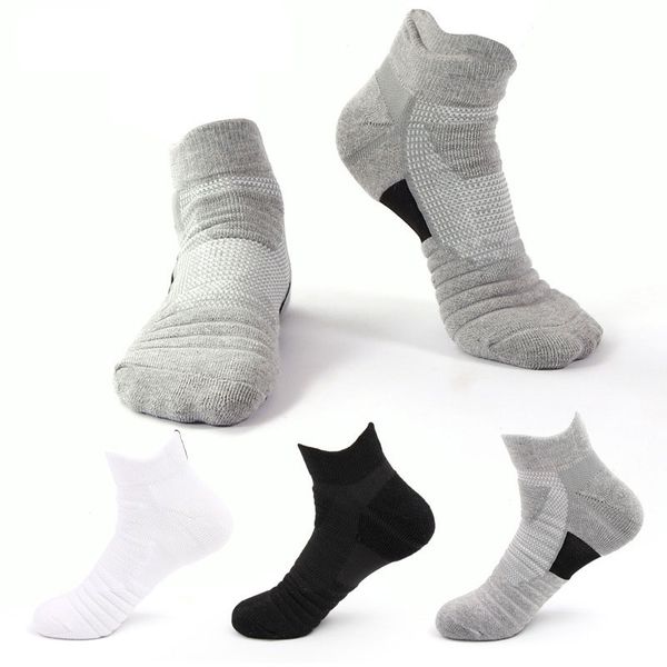 

outdoor sports basketball socks football cycling socks compression cotton towel bottom non-slip new 8, Black