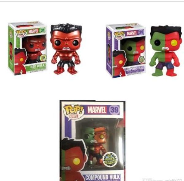 

2020 funko pop hulk red giant anime figure pvc hand office doll model decoration 31 39 pvc model dolls gifts toys