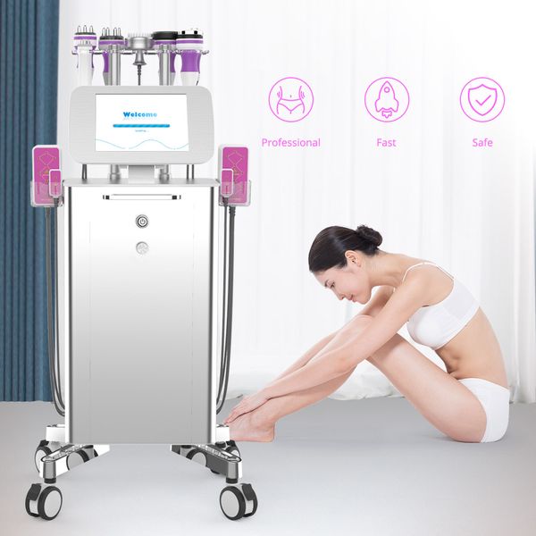 

no side effect 9 in 1 unoisetion cavitation radio frequency vacuum cold pn slimming beauty machine