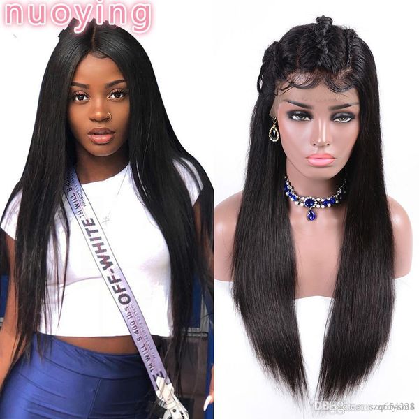 

straight full high temperature wire wigs pre plucked with for women brazilian wigs long straight hair for black women