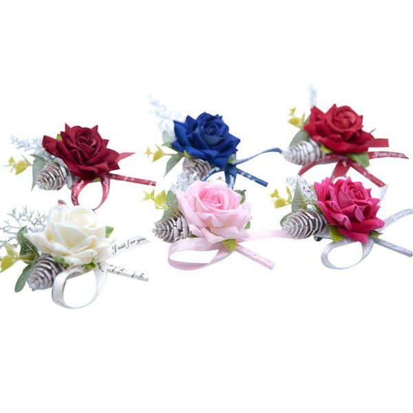 

men corsage groom brooch flowers boutonniere pin bridal corsages bridesmaid wedding flower accessories men corsage lljce