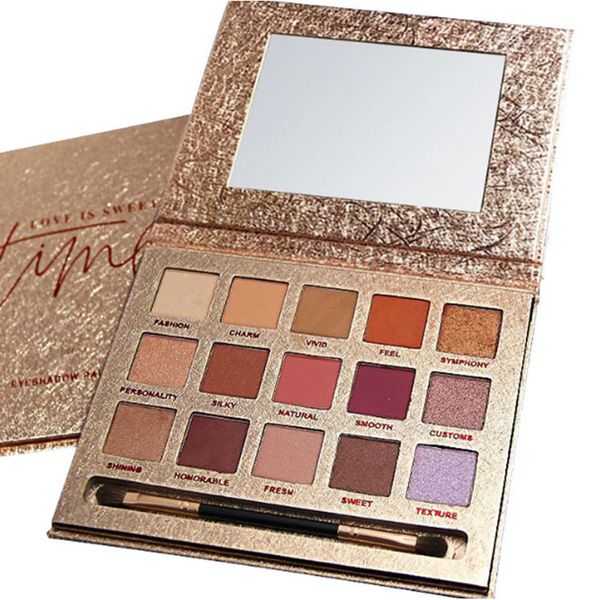 

15colors shimmer eyeshadow matte eye shadow palette glitter makeup beauty long lasting waterproof neutral smoky