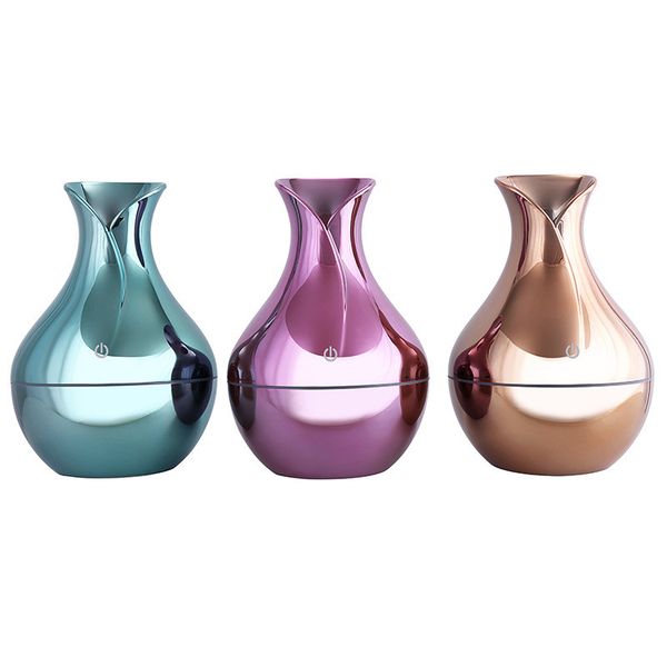 

wood grain humidifier aromatherapy machine mini creative usb hollow vase mute petal spray instrument desk5v portable car purification an