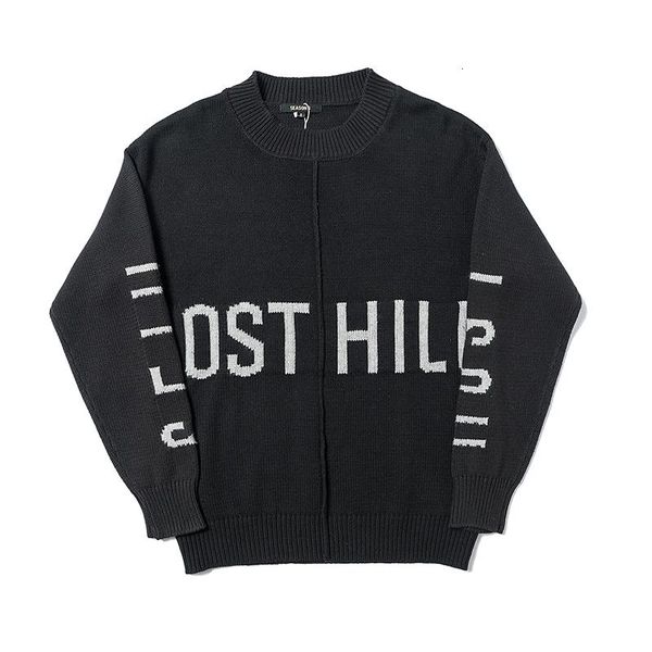 

19fw season 6 sweaters pullover lost hill knitting sweater fashion couple sweater spring autumn outwear hflsmy063, White;black