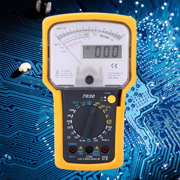 

kt7030 multifunction high accurancy analog multimeter high sensitivity analog digital double display multimeter