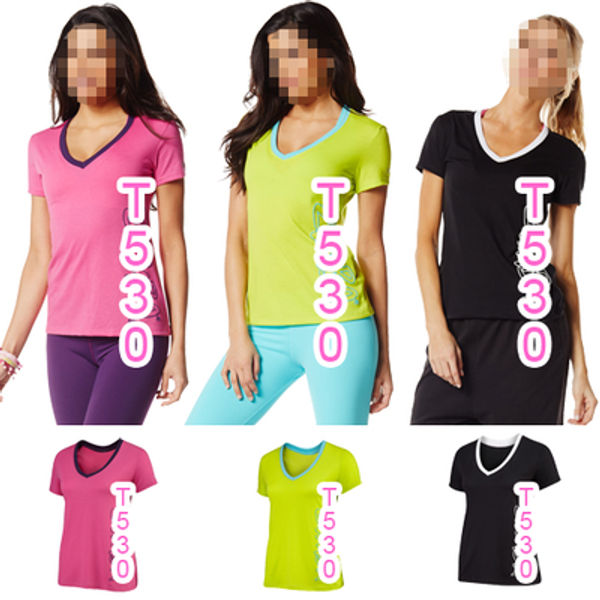 

new women , printing running clothes tanks women tshirt v neck tee t530, Black;blue