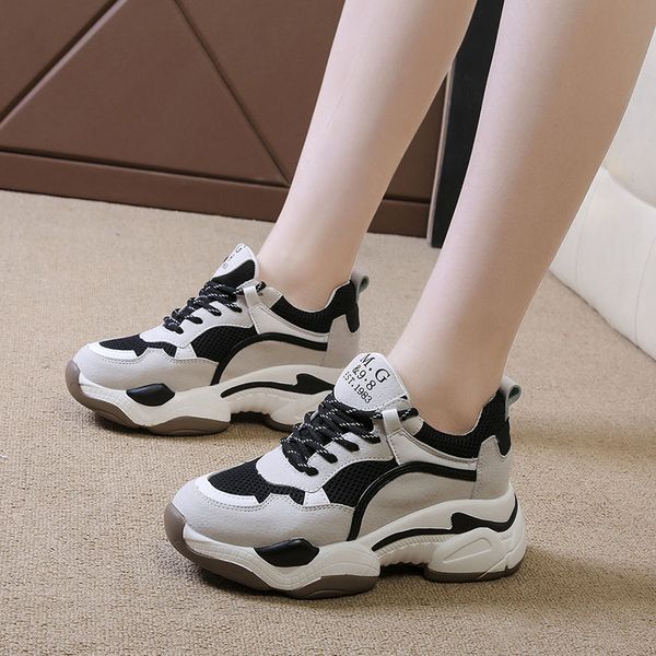 

stylish summer women's running shoes spring new ins ulzza harajuku increasing cushioning breathable zapatillas mujer m1-08