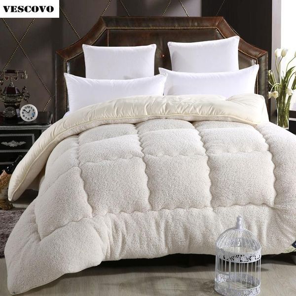 

wholesale- wool lhair warm winter wool quilt thicken comforter/duvet/blanket lamb down fabric filling king queen size