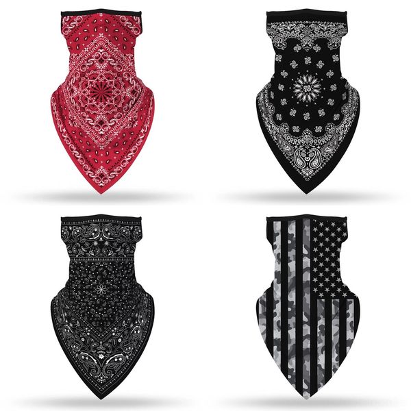 

vuidg grid newcotton bandana hip-hop scarf ride bandanas outdoor scarves face sports neck cycling outdoor mask head scarf scarves bandana, Black