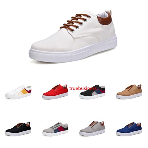 

men shoes no-brand canvas spotrs casual sneakers white black red grey khaki blue fashion new style shoes 218