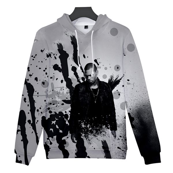 

chris brown 3d пеаи оловки royalty breezy оловка мода ип-оп длиннм Ѭђкавом оло, Black