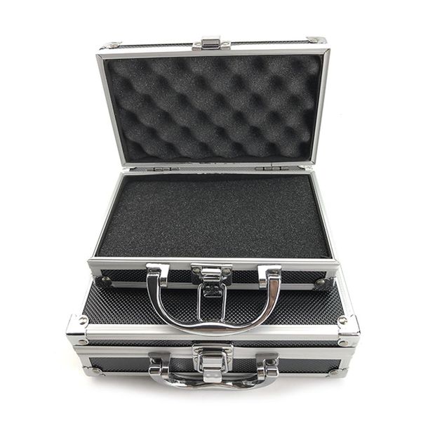 

car tool box maintenance equipment safety storage suitcase hardware auto repair portable organizer aluminum alloy + abs toolbox