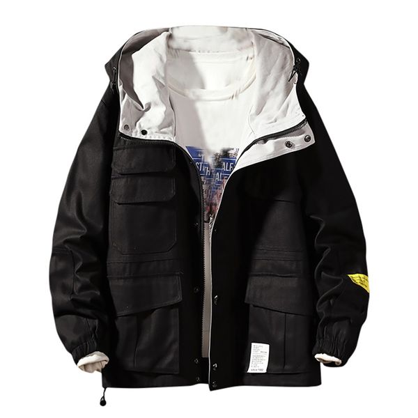 

2019 windbreaker men women jacket hip hop fashion outwear tracksuit casual coat men streetwear jacket 8m355, Black;brown