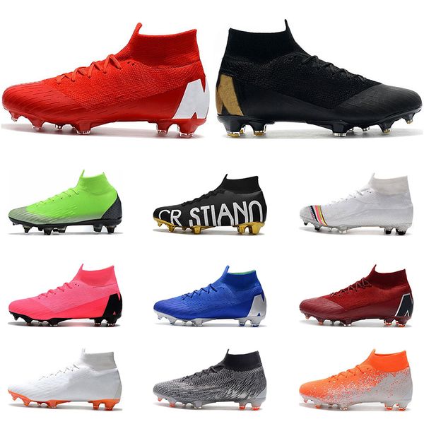 Nike Mercurial Superfly VI 360 Zapatos De Fútbol FG Negro Oro Blanco Rojo Azul Plata Ronaldo Neymar Hombres Niños Botas De Fútbol Tacos Tamaño 39 45 Nike Mercurial Superfly VI 360 Zapatos De Fútbol FG Negro Oro Blanco Rojo Azul Plata Ronaldo Neymar Hombres Niños Botas De Fútbol Tacos Tamaño 39 45