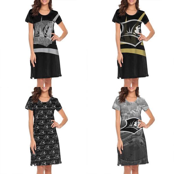 

womens design printing providence friars basketball old print logo white nighty gown shirt dress designer champion hip hop neon for, Black;gray