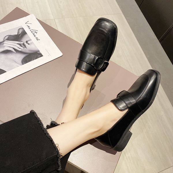 

oxford shoes women dress shoes formal work footwear black flats slip-on pu leather women wedding loafers
