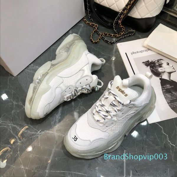 

new men and women basketball shoes sports shoes personality mat three-in-one s 3.0 dad shoes casual nitrogen outsole crystal bottom c29, Black