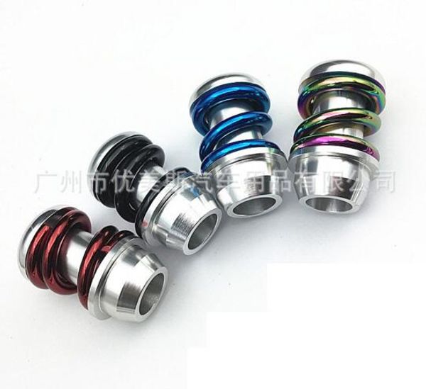 

universal aluminum spring 5 speed manual car gear shifter stick shift knob lever alloy aluminum shift lever fit for