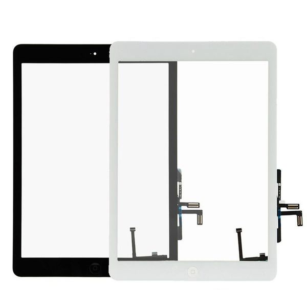 

100% test and can work replacement for ipad 5 air a1474 a1475 black replacement screen touch digitizer+mid frame bezel